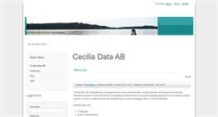 Desktop Screenshot of cecilia-data.se