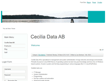 Tablet Screenshot of cecilia-data.se